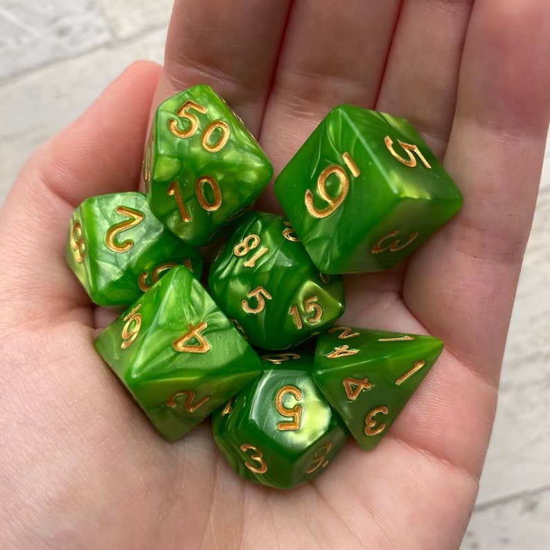 DND Dice in assorted sizes