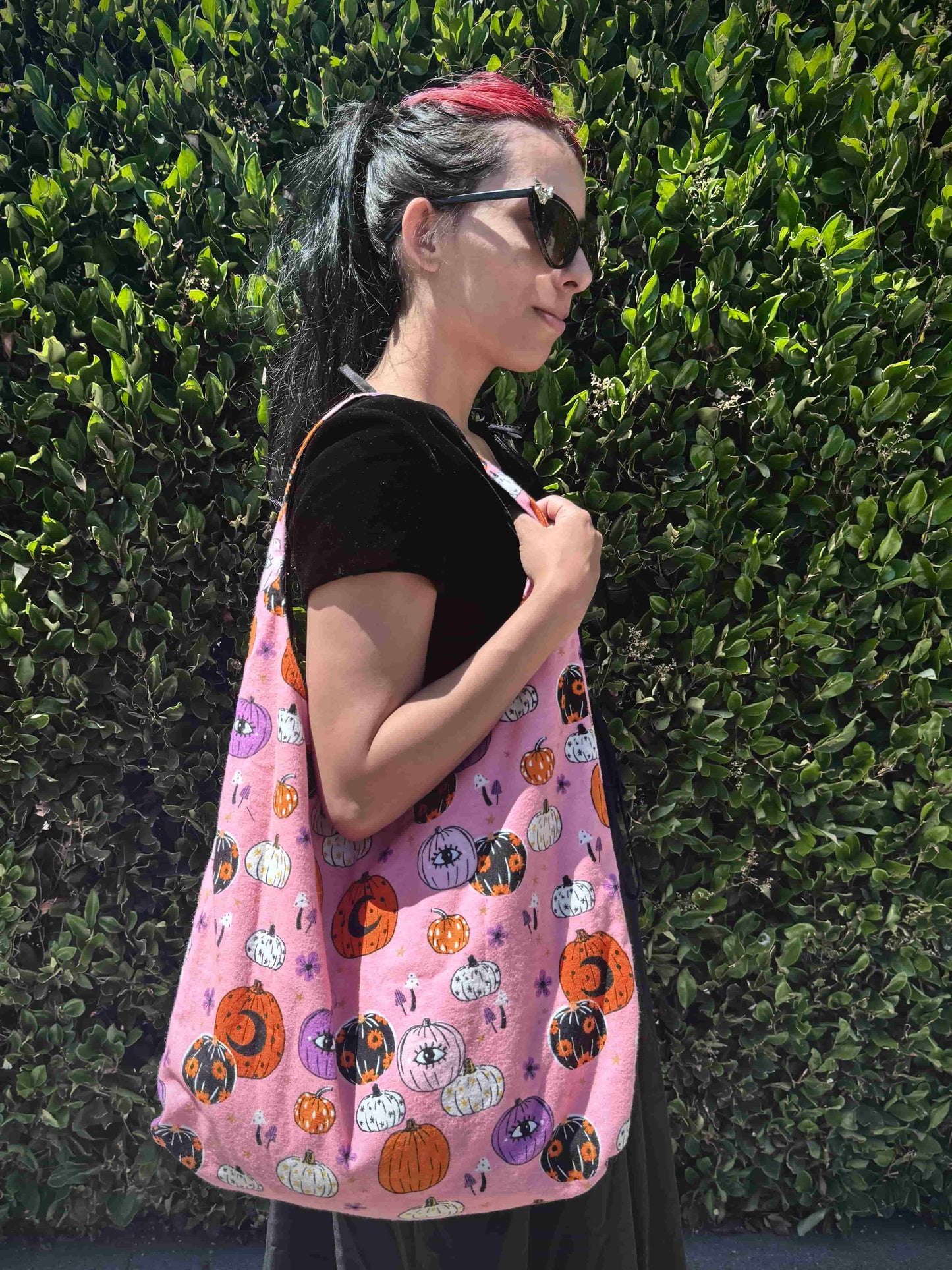 Pink Pumpkin Slouchy Bag