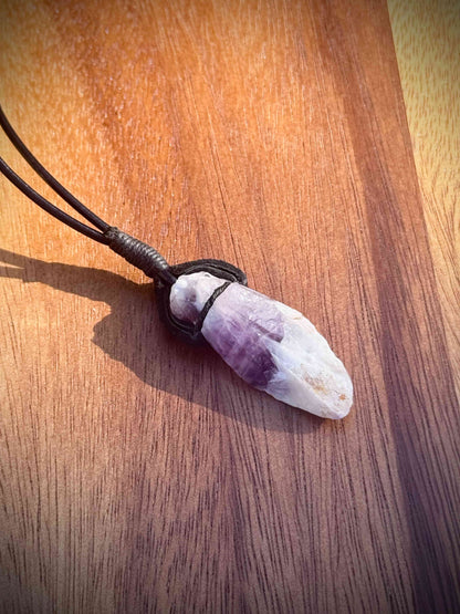 Banded Amethyst Necklace