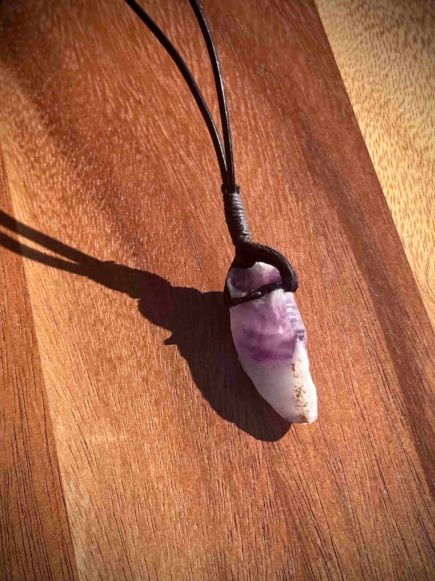 Banded Amethyst Necklace