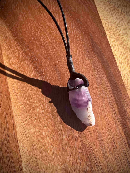 Banded Amethyst Necklace