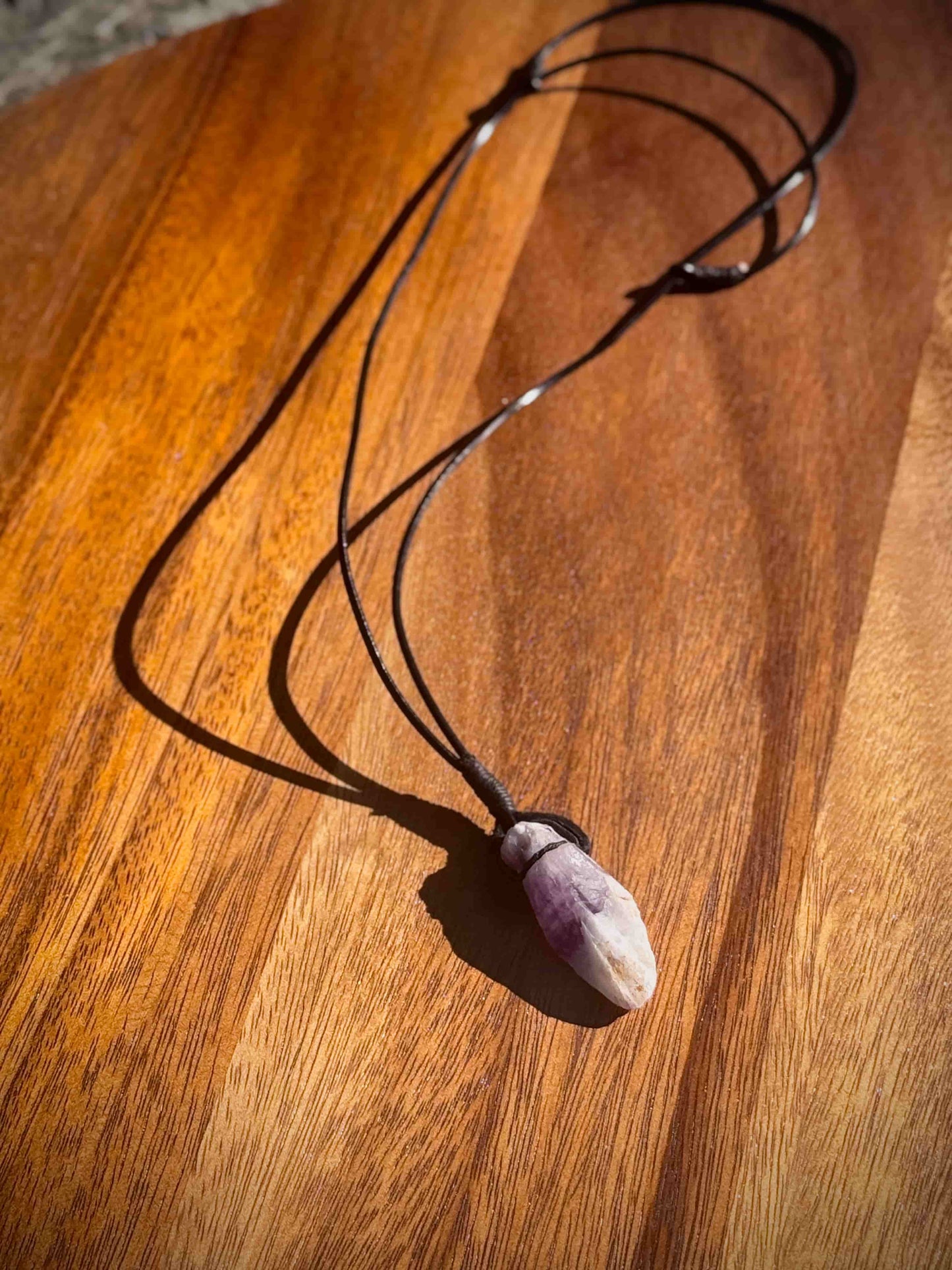Banded Amethyst Necklace